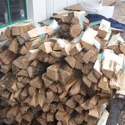 Bundled firewood for sale